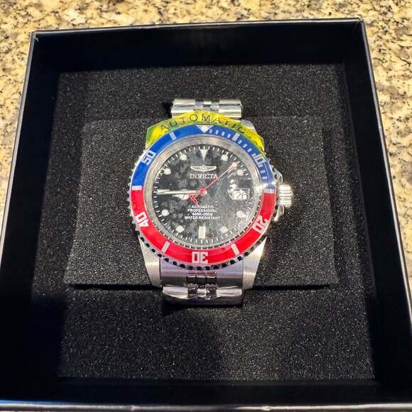 Invicta Pro Diver Automatic Pepsi Bezel Black Dial Men's Watch 29176 - Picture 1 of 6